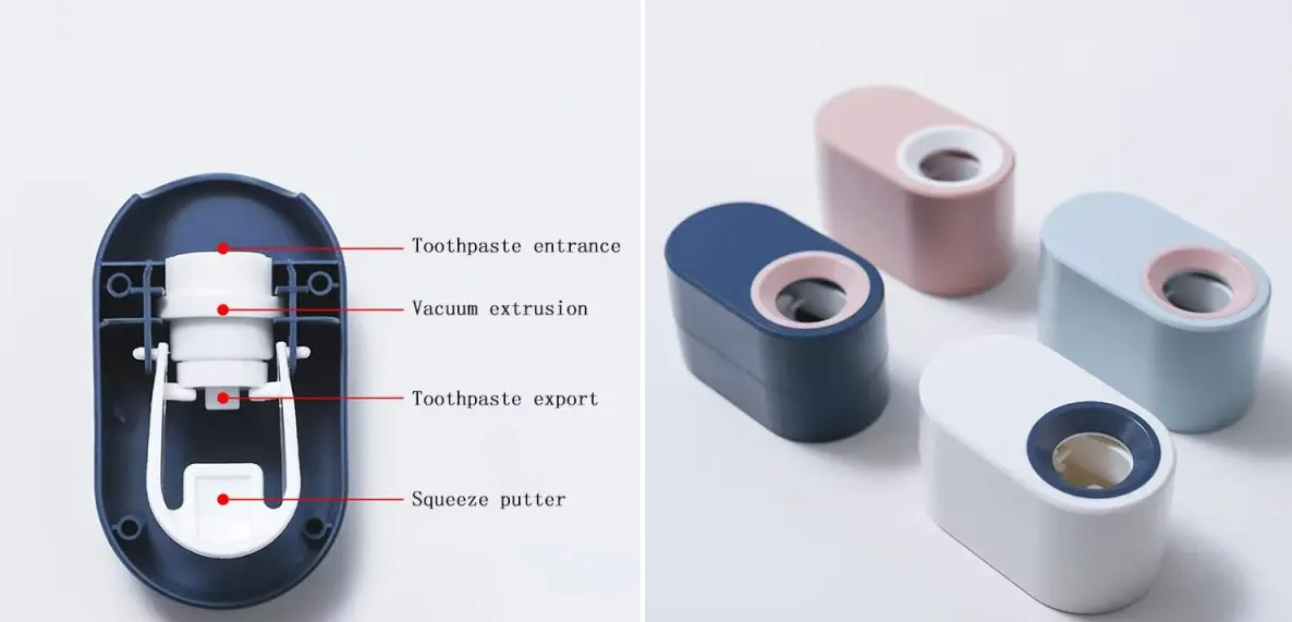 Automatic Toothpaste Dispenser Wall Mount Toothpaste Squeezer(1 pc)